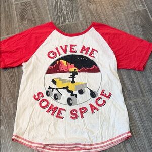 Peek Boys adventure Mars Space Rover two sided Tee size 12 EUC